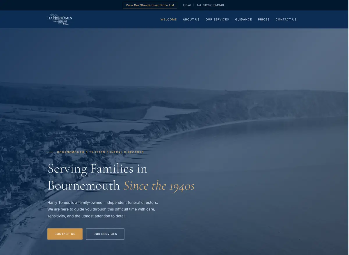 Harry Tomes website